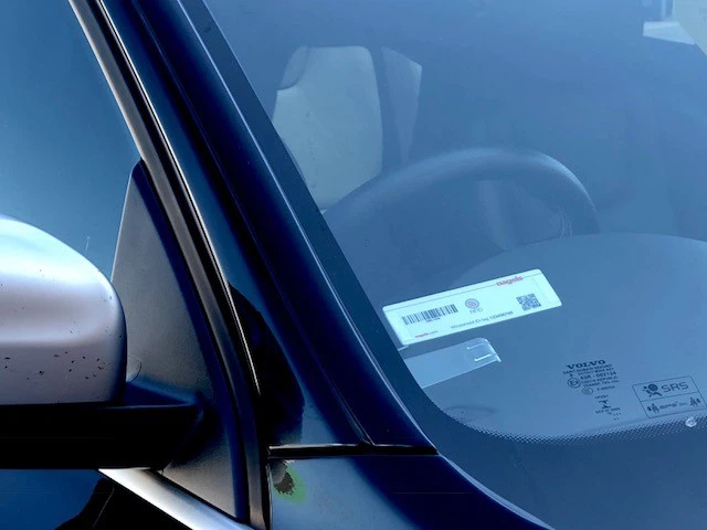 rfid sticker tag on windshield rfid sticker tag on windshield