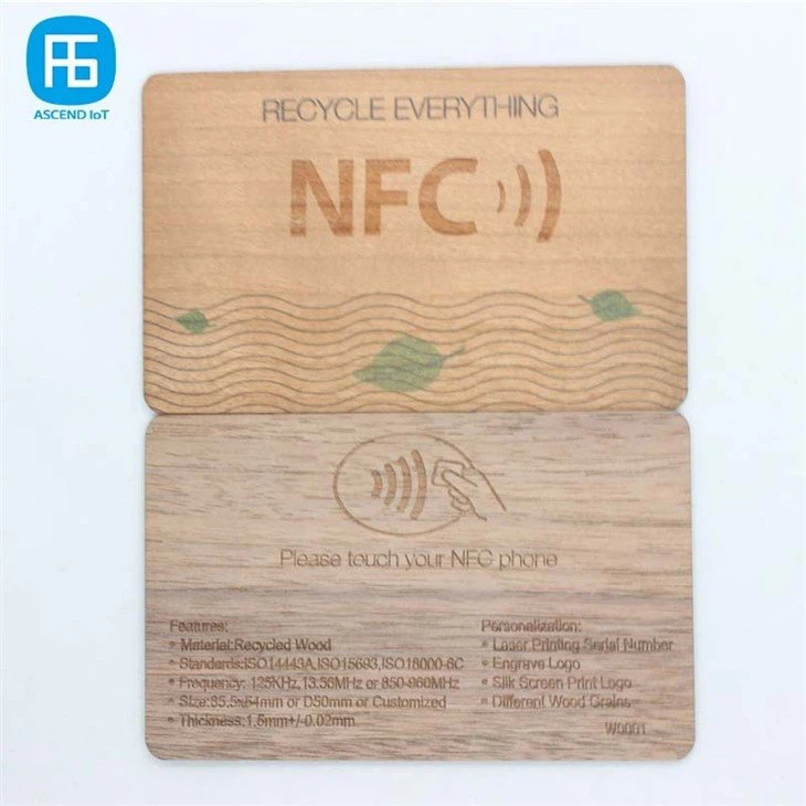 bamboo nfc business cards