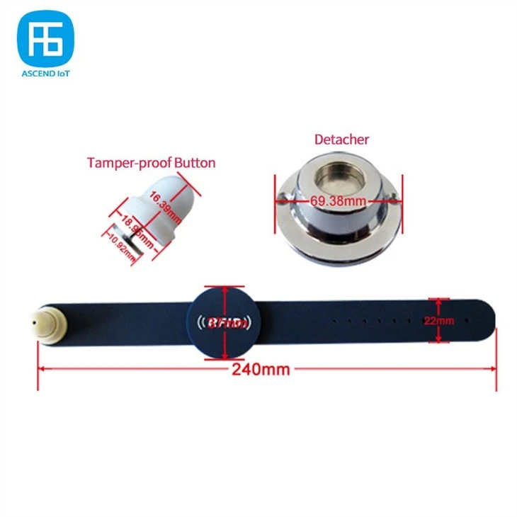 Tamper proof RFID Wristband