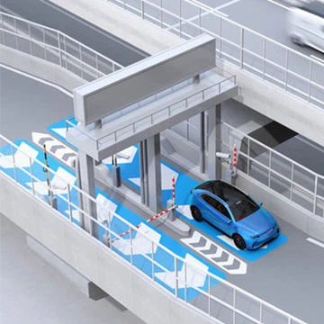 What are the advantages of RFID in toll gates?